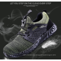 2019 Protective shoes anti - smash puncture four - year flying woven breathable light work shoes